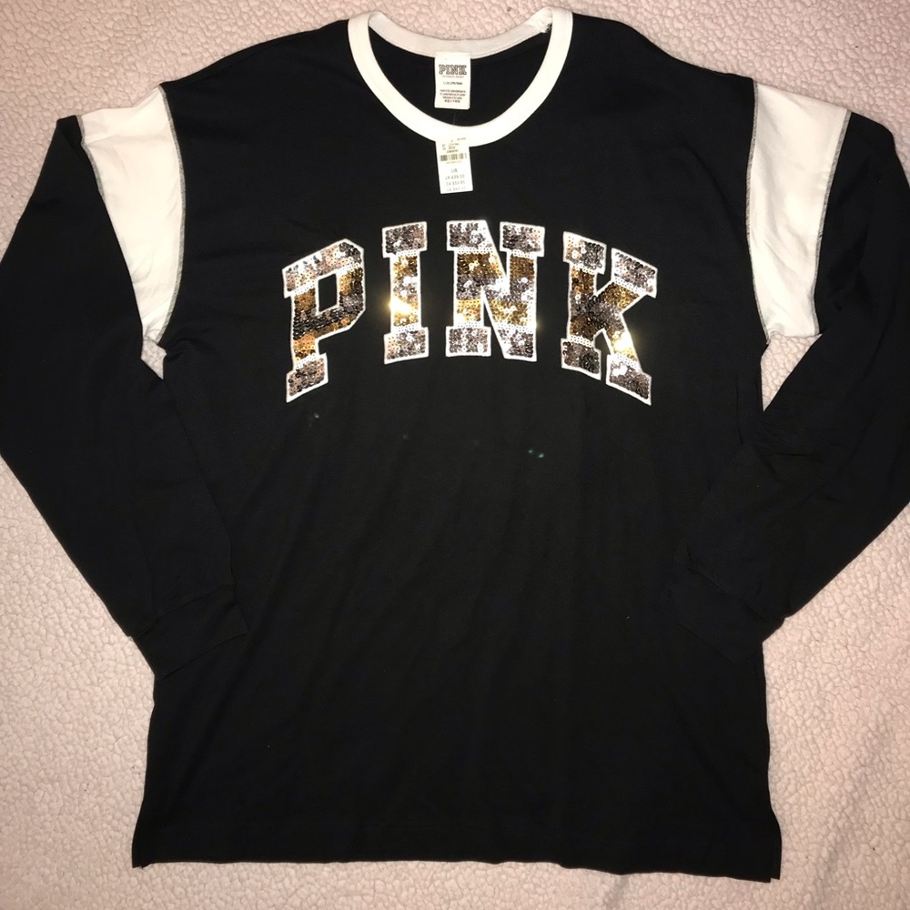 NWT Pink Long Sleeved Bling Shirt